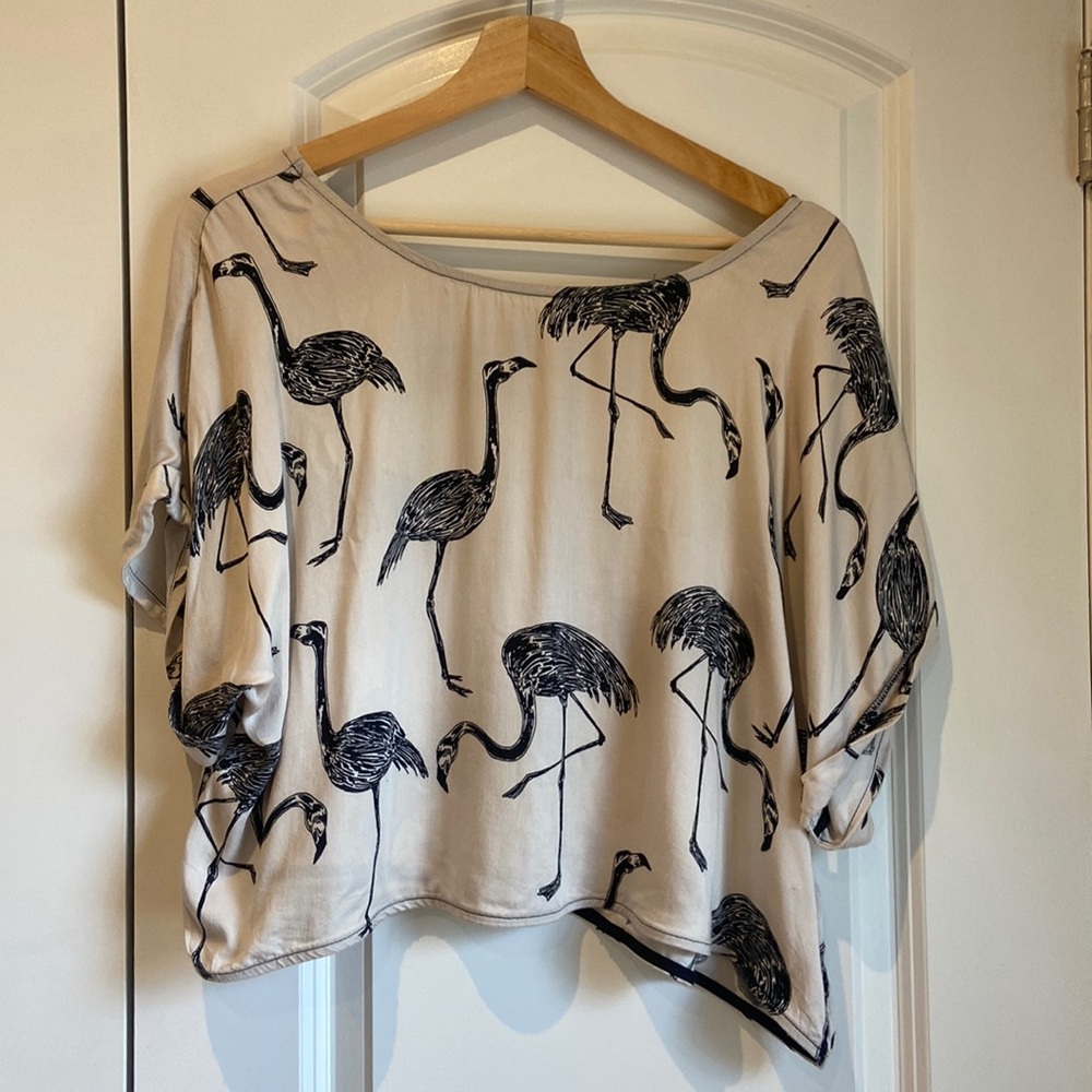 Sara Duke flamingo crop